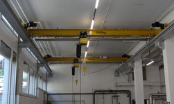 Crane system for in-house goods logistics