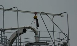 Elektrokettenzug auf Silo