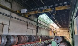 Deckenkran in Lager für Aluminium Walzmatrizen