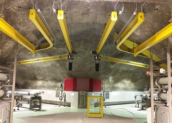 Hängebahnen mit Kurven für Warentransport