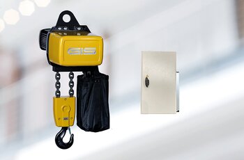 Elektrokettenzug mit Frequenzumrichter für Dauerbetrieb und genaues Positionieren der Last 