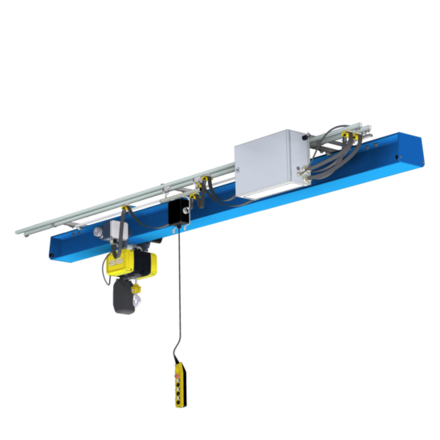 système de grue pour relier des postes de travail dans la logistique interne des marchandises