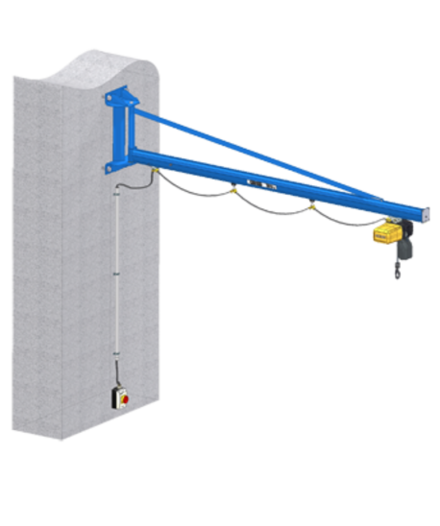 Wanddrehkran GISKB Drehkran GISKB mit Elektrokettenzug für flächendeckendes Güterhandling