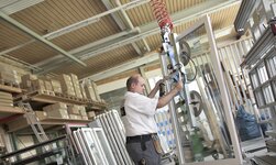 Ein Vakuum-Handlingsystem zum Befördern von Fenster