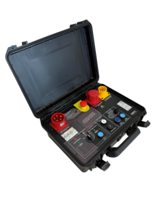 Bremsprüfsystem BTB-1CH Mithilfe des Prüfsystems BTB (Brake Testing Box) kann bei Elektrokettenzügen mit zwei Federdruckbremsen die Funktion von Betriebs- und Hilfsbremse überprüft werden, ohne dass ein mechanischer Eingriff erforderlich ist.